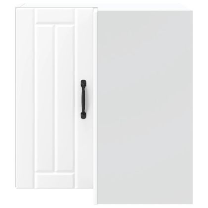 Кухненски стенен ъглов шкаф Lucca, бял, инженерно дърво