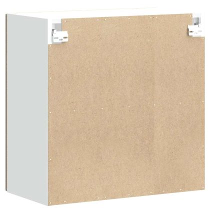 Кухненски стенен шкаф със стъклена врата "Lucca" дъб сонома, инженерно дърво