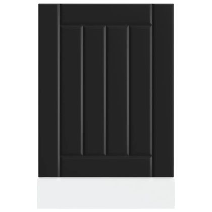 Панел за миялна машина, Lucca, черен, инженерно дърво