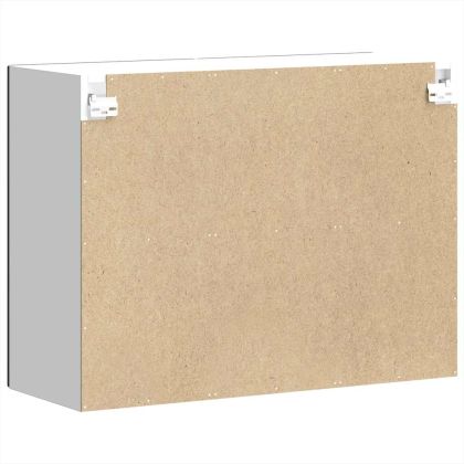 Кухненски стенен шкаф със стъклена врата Lucca черен