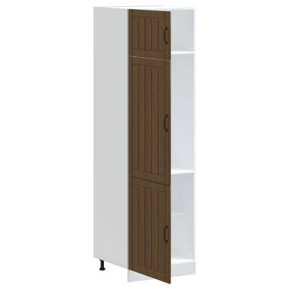 Кухненски шкаф Lucca, кафяв дъб, инженерно дърво