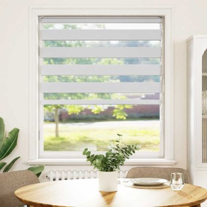 Зеброва щора бял 105x100 см Ширина на плата 100,9 см полиестер