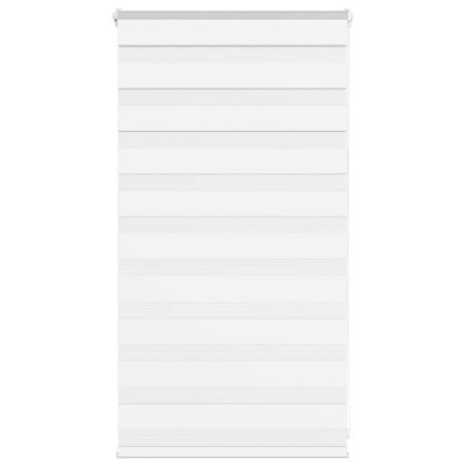 Зеброва щора бял 75x100 см Ширина на плата 70,9 см Полиестер