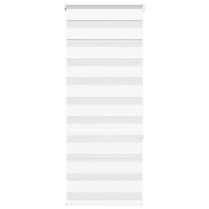 Зеброва щора бял 60x150 см ширина на плата 55,9 cm полиестер