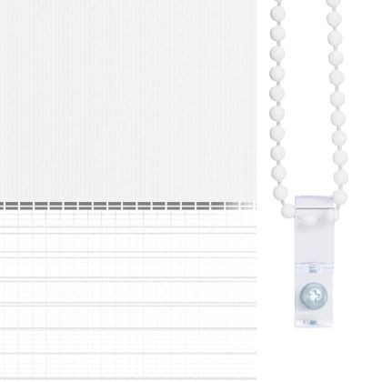 Зеброва щора бял 60x150 см ширина на плата 55,9 cm полиестер