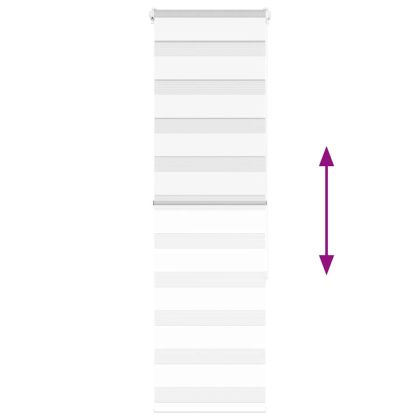 Зеброва щора бял 50x150 см ширина на плата 45,9 cm полиестер