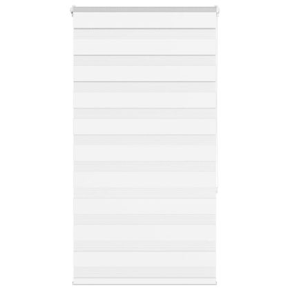 Зеброва щора бял 90x150 см ширина на плата 85,9 cm полиестер