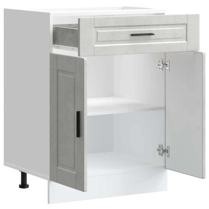 Кухненски шкаф Porto, бетонно сив, инженерно дърво