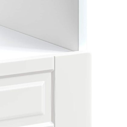 Шкаф за фурна, Porto, бял гланц, инженерно дърво