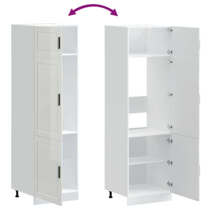 Кухненски шкаф Porto, бял гланц, инженерно дърво