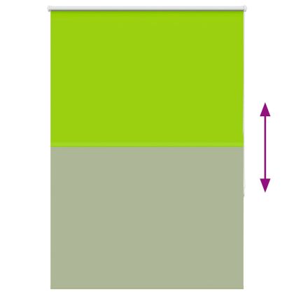 Ролкова щора Blackout Зелени листа 110x150 cm Ширина на плата