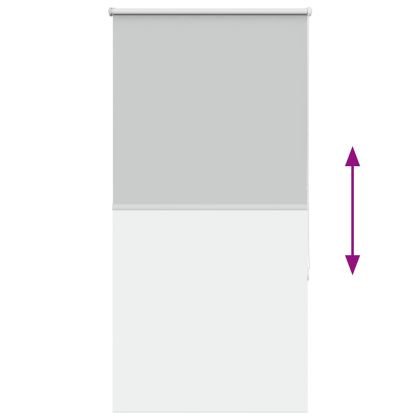 Ролкова щора Blackout Светло сиво 85x130 cm Ширина на плата