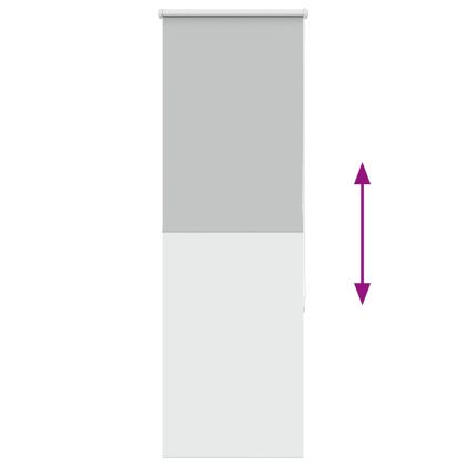 Ролкова щора Blackout Светло сиво 40x130 cm Ширина на плата