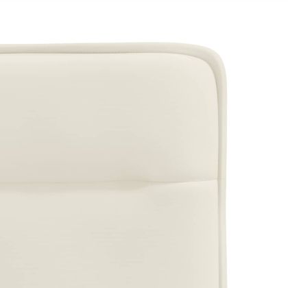 Трапезни столове, 2 бр, кремави, кадифе