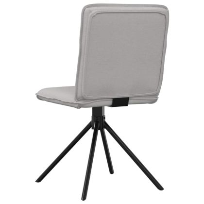 Трапезни столове, 4 бр, облачно сиви, текстил