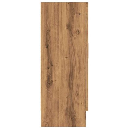 Библиотека, дъб артизан, 82,5x30,5x80 см, инженерно дърво