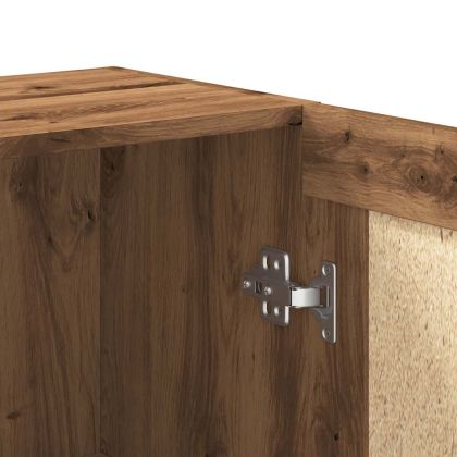 Библиотека, дъб артизан, 82,5x30,5x80 см, инженерно дърво