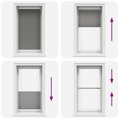 Плисирана щора Антрацит 75x150 cm Ширина на плата 74,4 cm