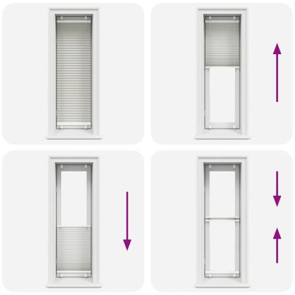 Плисирана щора Светло сиво 50x100 cm Ширина на плата 49,4 cm