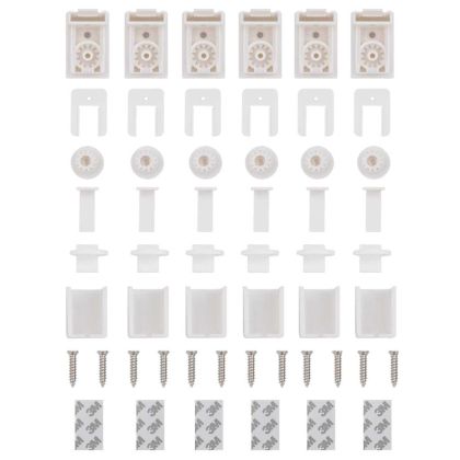 Плисирана щора Бяла 120x200 cm Ширина на плата 119,4 cm