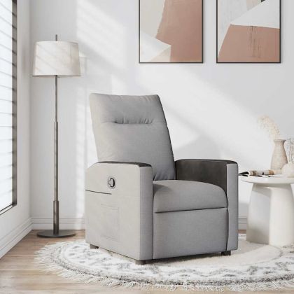 Recliner Chair Cloud Grey Fabric
