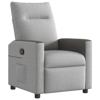 Recliner Chair Cloud Grey Fabric
