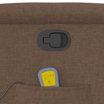 Масажен наклоняем стол, кафяв, текстил