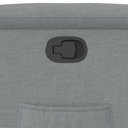 Реклайнер стол, светлосив, текстил