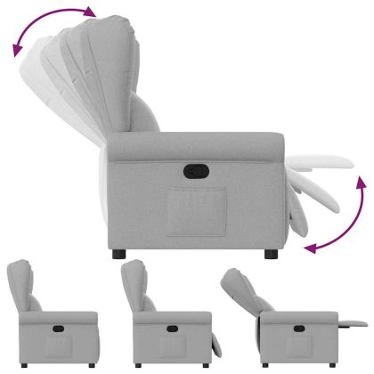 Recliner Chair Cloud Grey Fabric