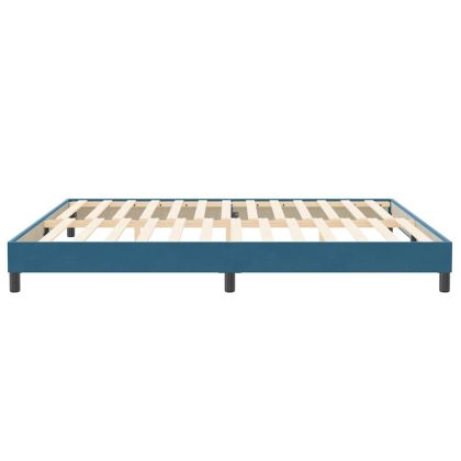 Box Spring Легло без матрак Тъмно синьо 200x210 cm Кадифе