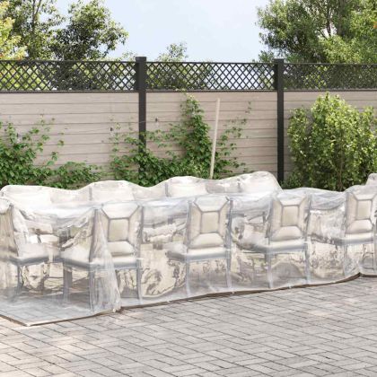 Прозрачен брезент с капси 3х8 м Полиетилен