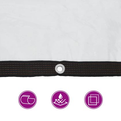 Прозрачен брезент с капси 3х8 м Полиетилен