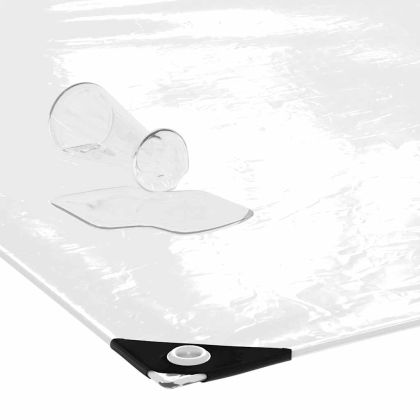 Прозрачен брезент с капси 3x6 m PVC