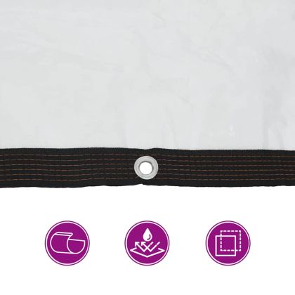 Прозрачен брезент с капси 4x8 m Полиетилен