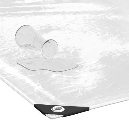 Прозрачен брезент с капси 8x8 m PVC