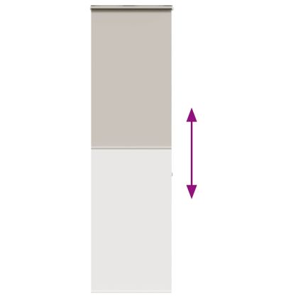 Ролетна щора за душ с касета 60x240 см Ширина на плата 56 см