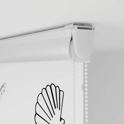 Ролетна щора за душ с касета 130x240 см Ширина на плата 126 см