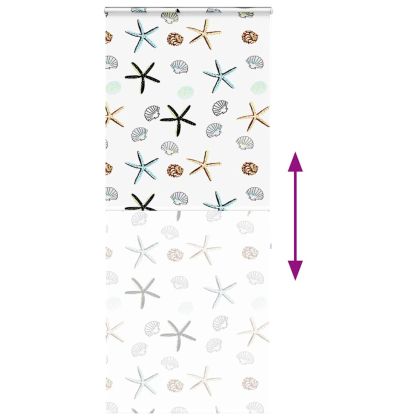 Ролетна щора за душ с касета 110x240 см Ширина на плата 106 см