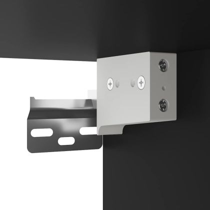 Стенно нощно шкафче черно 40x31x39,5 cm