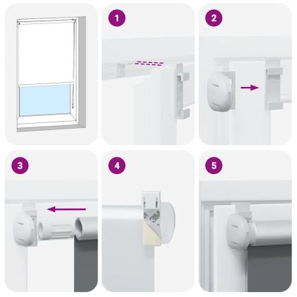 Ролетна щора Blackout жълт 90x150 см ширина на тъканта 85,7см