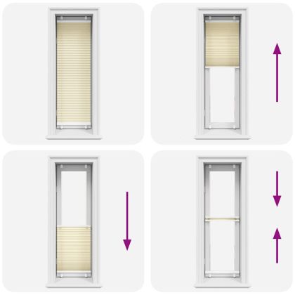 Плисирана щора Кремава 40x150 cm Ширина на плата 39,4 cm