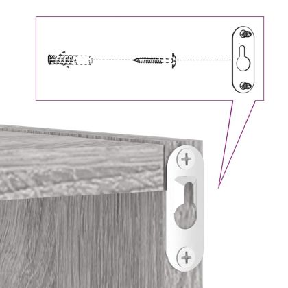 стенни кубчета 4 бр. сиви сонома 30x15x30 см