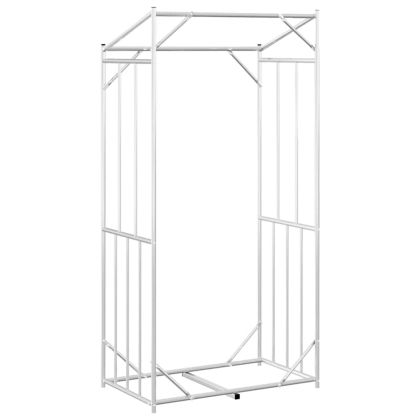 vidaxL Стойка за дърва за огрев с дъждобран, 100x60x200 см