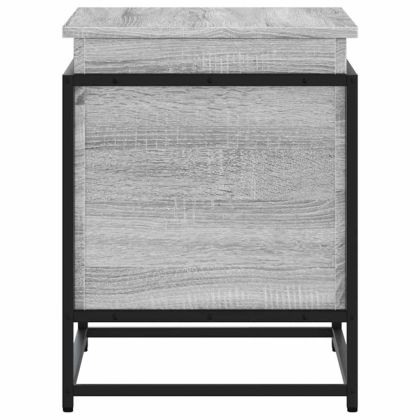 Кутия за съхранение, сив сонома, 60x40x51,5 см, инженерно дърво