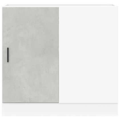 Долен шкаф за мивка "Lyon" Бетонно сив, Инженерно дърво