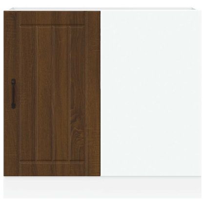 Долен кухненски шкаф, Lucca, кафяв дъб, инженерно дърво