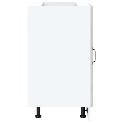 Кухненски шкаф, "Kalmar", бетонно сив, инженерно дърво