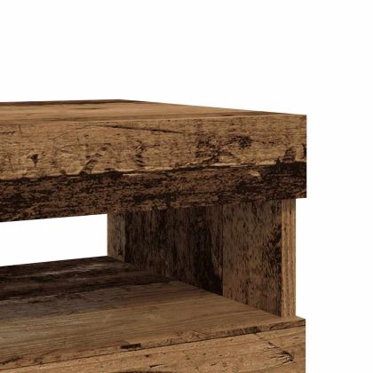 Комплект ТВ шкафове от 2 части с LED светлини