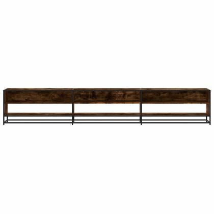 ТВ шкаф, опушен дъб, 270x40x46 см, инженерно дърво