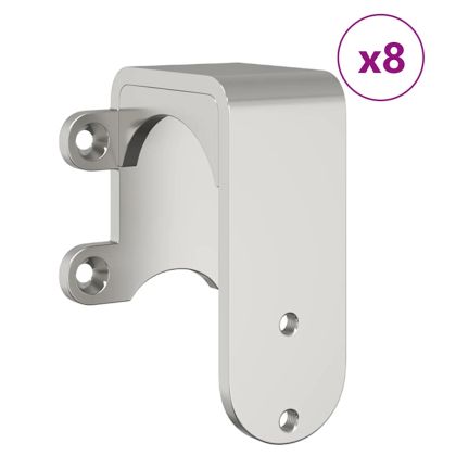 Механизъм за плъзгаща врата 400 см неръждаема стомана сребрист